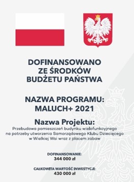 Plakat informacyjny programu Maluch+